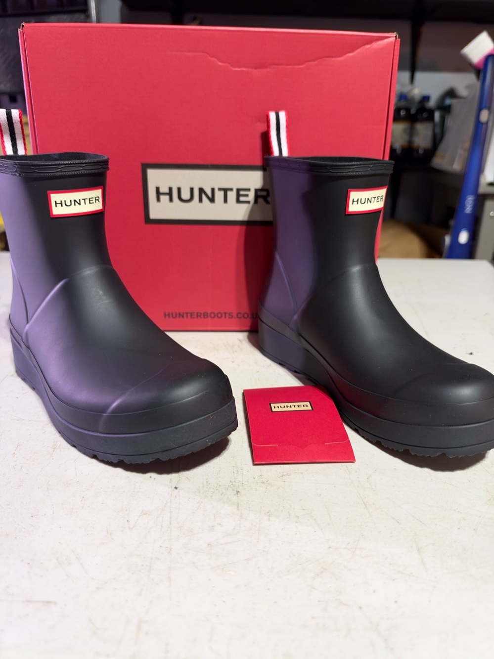 Hunter Women's Size 9 Play Short Black Rain Boots New in Box